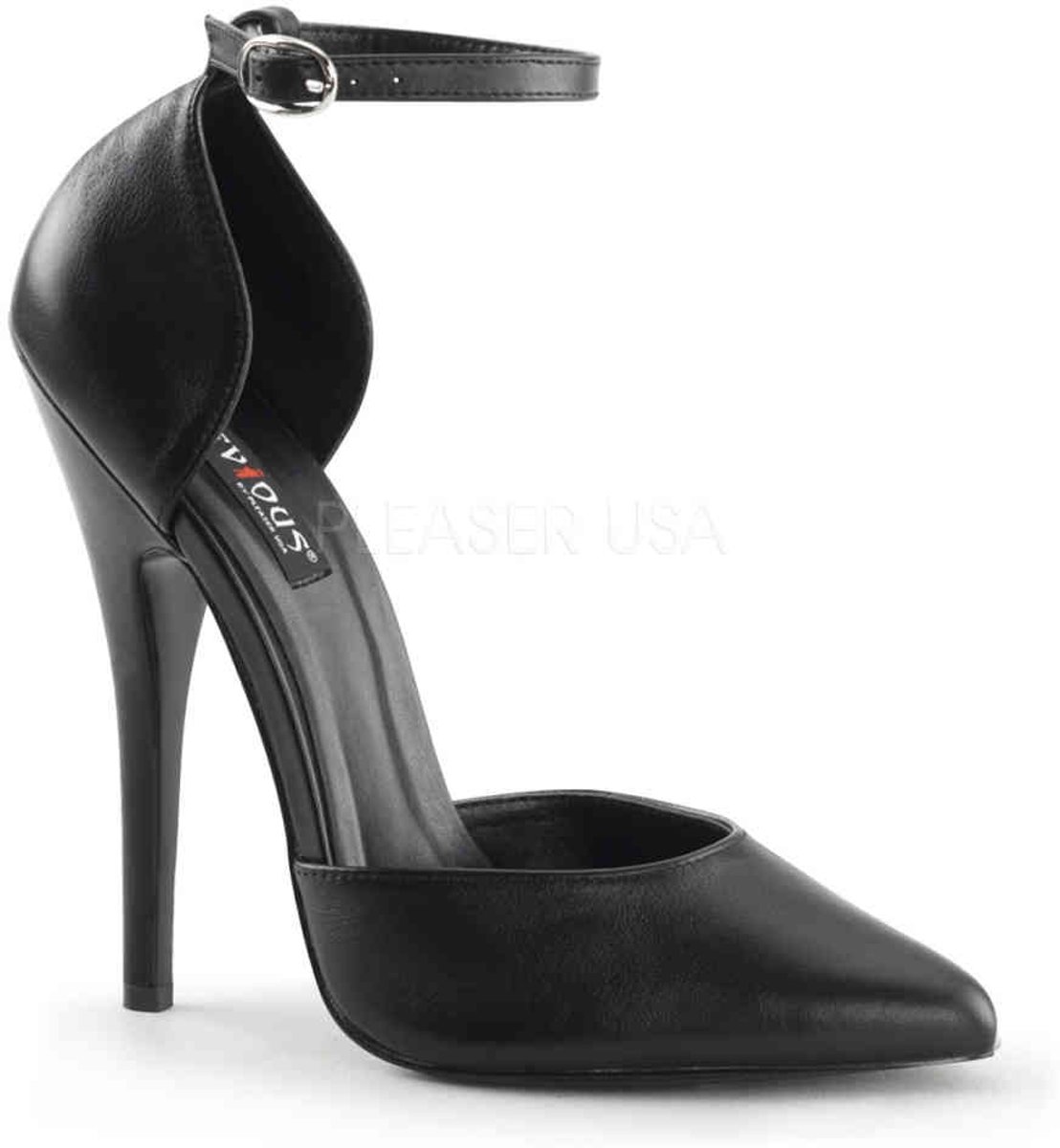 EU 37 = US 7 | DOMINA-402 | 6 Ankle Strap DOrsay Pump